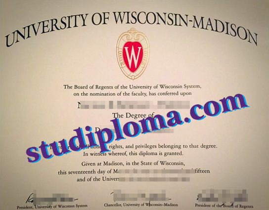 fake University of Wisconsin–Madison diploma