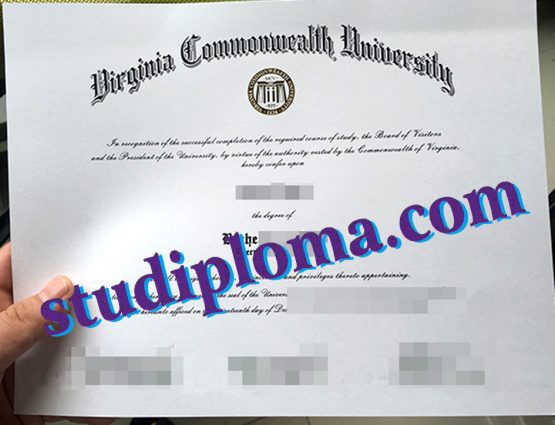 fake Virginia Commonwealth University degree certificate