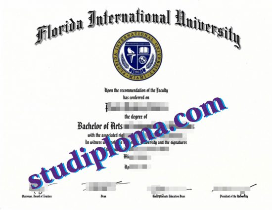 fake FIU degree certificate