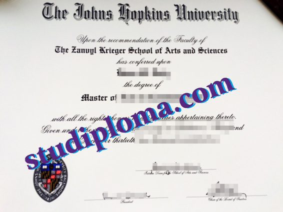 Johns Hopkins University fake degree