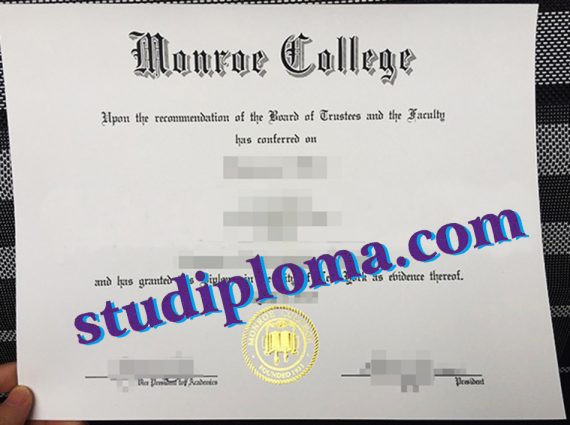 buy Monroe College diploma