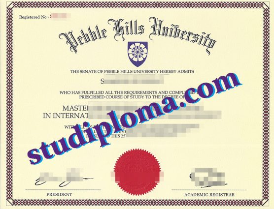 buy Pebble Hills University degree certificate