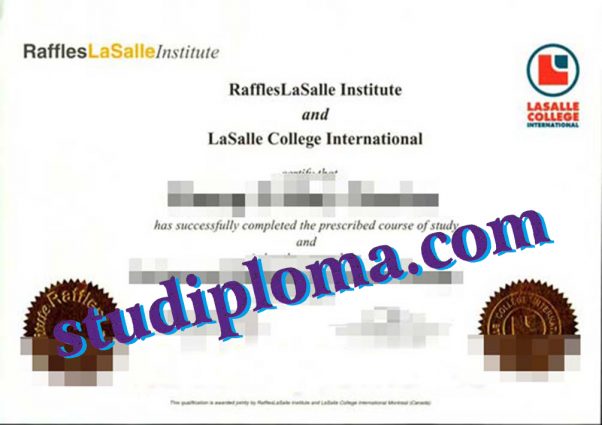 buy Raffles Lasalle Institute degree certificate