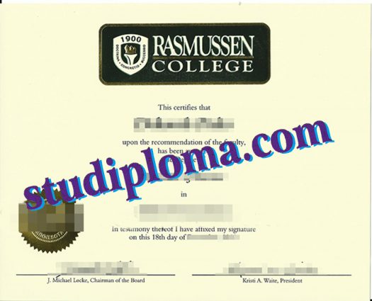 Rasmussen College certificate