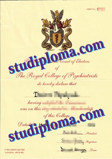 buy Royal College of Psychiatrist diploma