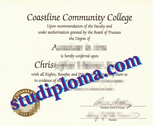 Coastline Community College fake diploma
