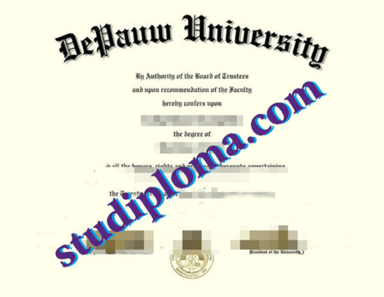 DePauw University fake diploma
