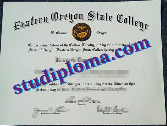 fake Eastern Oregon state College diploma
